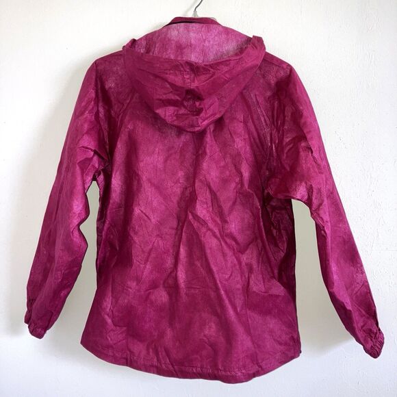 FROGG TOGGS size L WATERPROOF BREATHABLE ALL PURPOSE Rain Jacket Cherry Black - Picture 3 of 5